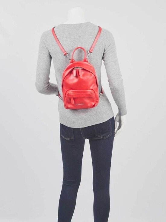 Givenchy Red Leather Mini Backpack Bag main image 5